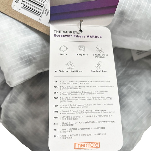 NWT Nike Insulated Scarf Marble White Gray - Picture 6 of 13